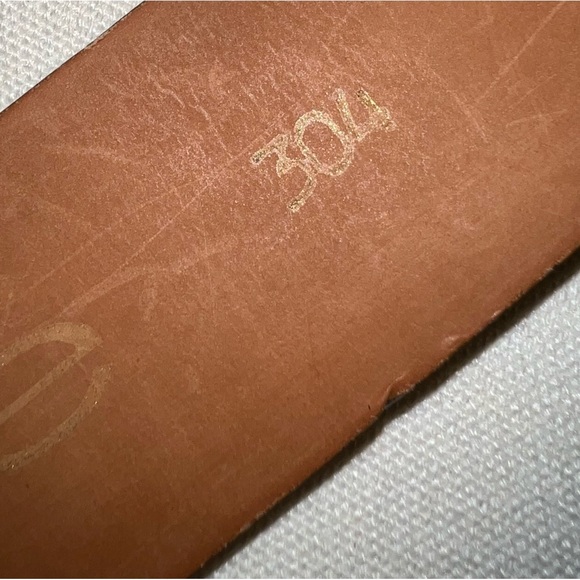 Bebe Vintage Rhinestone Heart Western Flame Leather Belt Size M/L - Picture 9 of 14